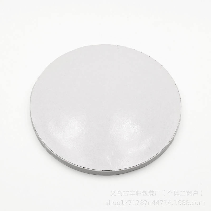 Papel de pastel de pastel de cumpleaños blanco 1.2MM espesar mousse pastel base para comercio exterior