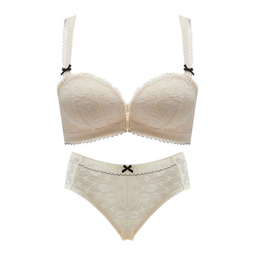 New style double front button bra for girls with small breasts, no rims, beautiful back, no straps, support to prevent sagging bra