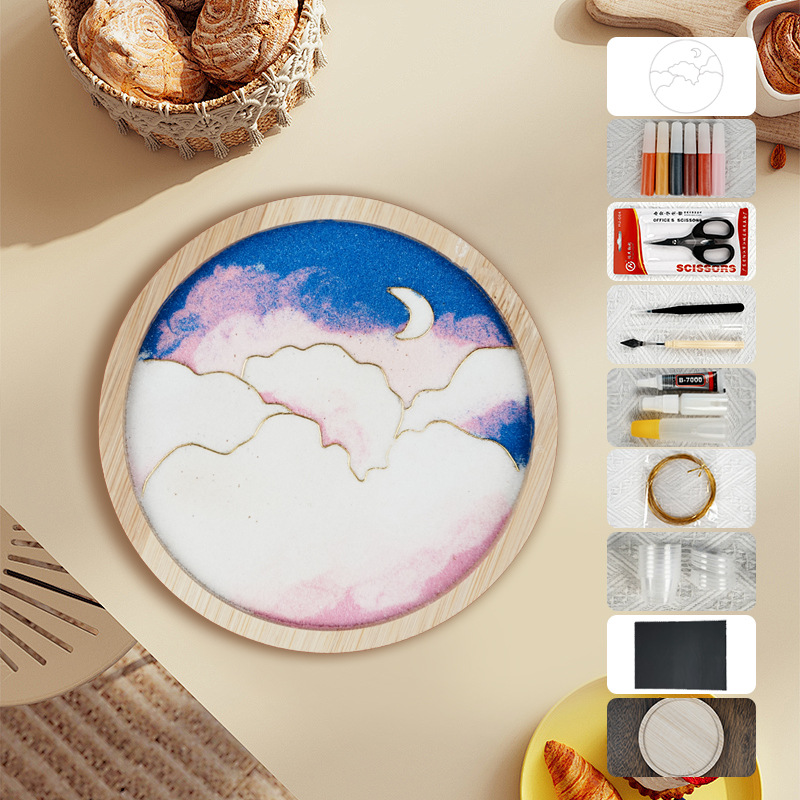 Materiales tradicionales hechos a mano Jintao Landiy pintura de esmalte novatos tazas esteras estudiantes activos cultura cultural inmaterial