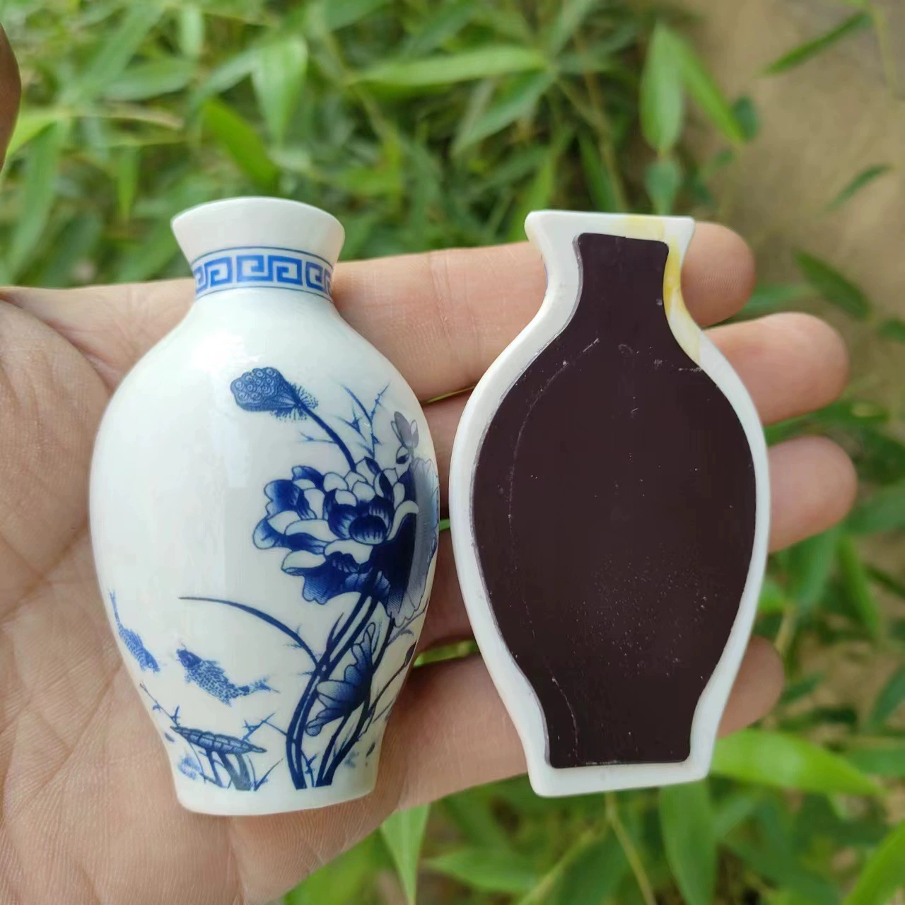 Керамическая магнитная магнитная холодильник (Даохэ), 4.5×8 см, китайский туристический сувенир, смешанные традиционные дизайны, упаковка 12