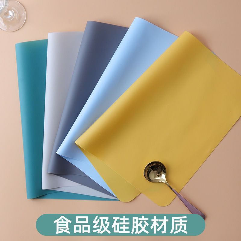 食品级硅胶隔热垫餐垫耐高温防水防油学生午餐抗菌桌垫厨房防滑垫|undefined