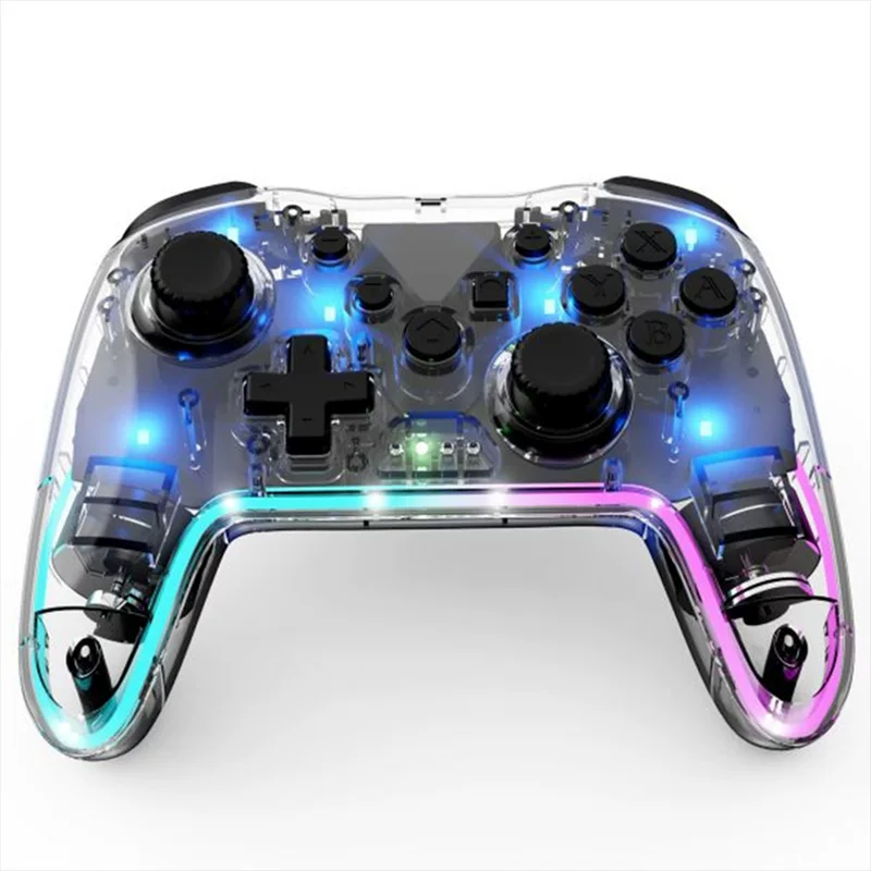 Nintendo Switch Bluetooth беспроводной геймпад RGB красочный прозрачный геймпад ПК Android геймпад контроллер