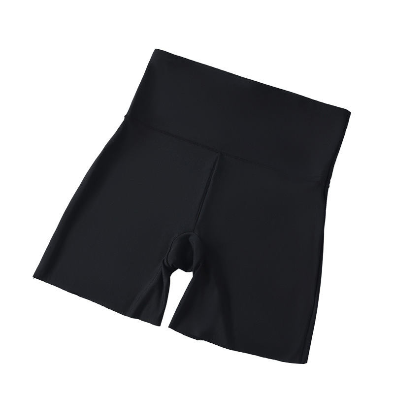 Pantalones leggings grandes de seda de hielo pantalones de seguridad para mujeres de verano delgadas anti-perfil sin marcas no se enrolla en el abdomen pantalones de seda de hielo transpirables