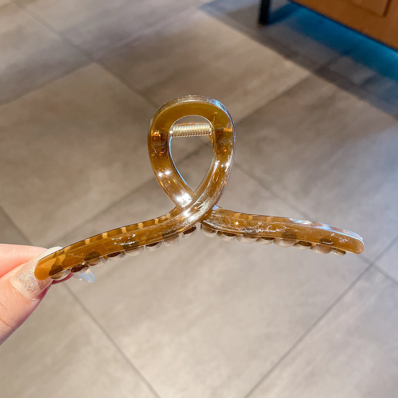 Alto Grado de gran tamaño horquilla para las mujeres 2024 nueva cabeza clip pelo volumen tiburón clip tocado horquilla