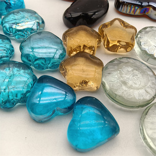 In stock supply micro landscape shaped landscape Stone Children's digging gem irregular glass stone decoration ornaments