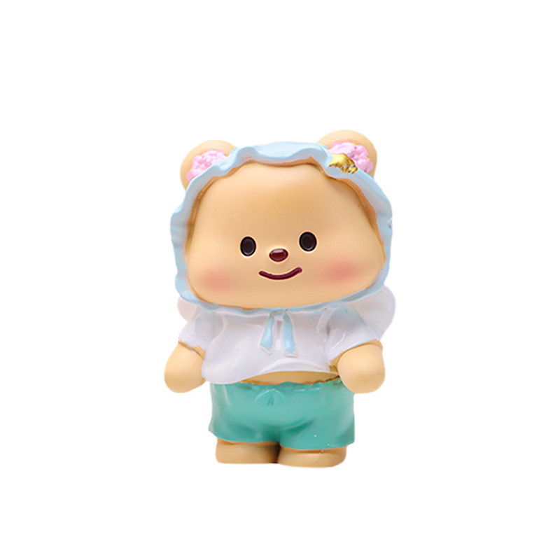 漫画バターベア第二世代ブラインドボックス着替えクマデスクトップ装飾装飾品子供のための子供の日のギフトブティック|undefined
