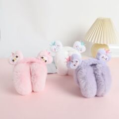 韩版冬季新款小动物保暖毛绒耳罩防寒户外骑行耳暖可爱卡通耳捂子