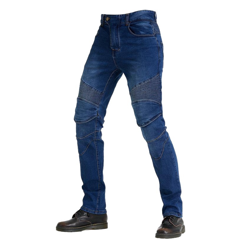 Directo de fábrica Pantalones vaqueros de montar a caballo motocicleta resistente a la caída pantalones de carreras pantalones de cuatro estaciones de cross-country pantalones con cubierta