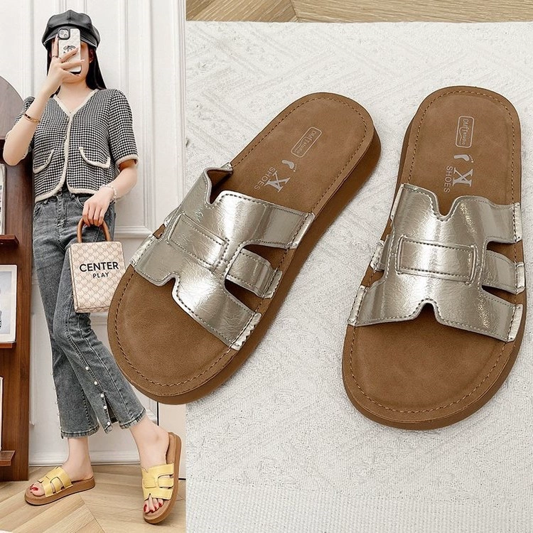 Тапочки на мягкой подошве интернет-знаменитостей для женщин, которые можно носить на улице, лето 2025, новая пляжная обувь в сказочном стиле с юбкой, тапочки на плоской подошве