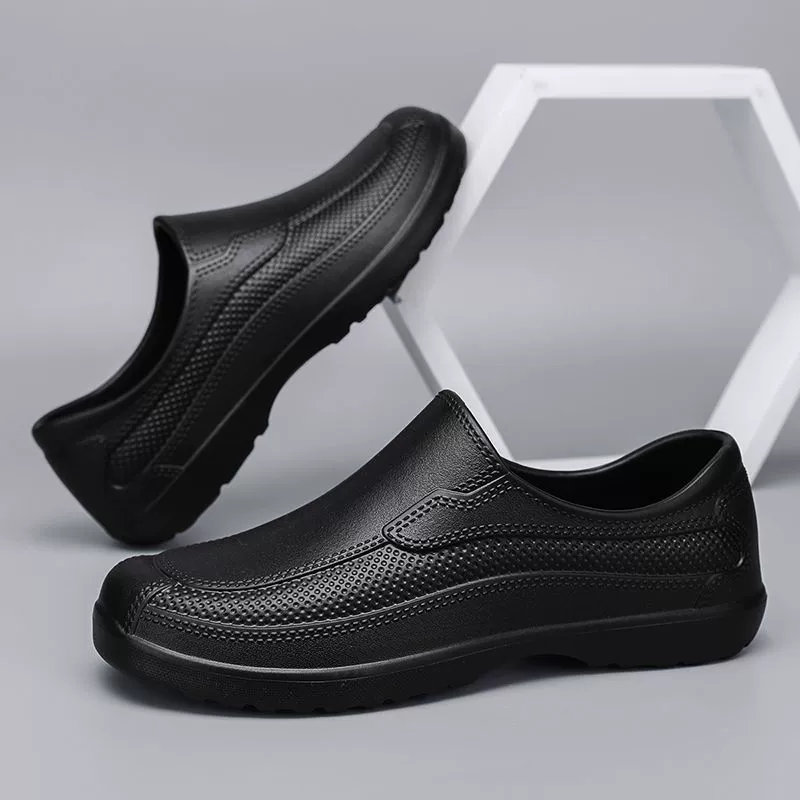 [Трансграничная] Нескользящая обувь Рабочая обувь из ЭВА с низким верхом, мужская и женская обувь для поваров на пищевых фабриках, водонепроницаемая повседневная обувь для защиты труда в отелях