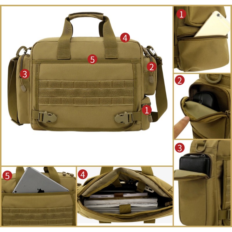 Nuevos productos personalizados, deportes de ocio, computadora, documento oficial, bolso militar, camuflaje, bolso táctico de un solo hombro, bolso deportivo, impermeable