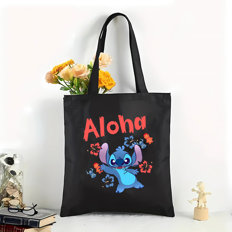 Bolsa de lona de impresión púrpura de pop transfronteriza, bolso de hombro de gran capacidad, portátil perfecto para compras
