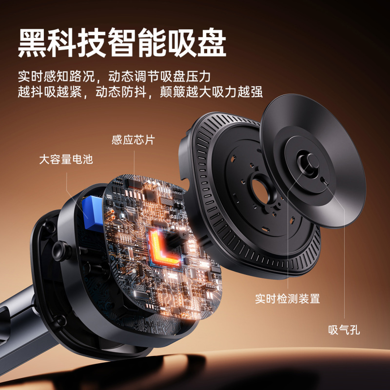 适用于DJI车载电动吸盘大疆Action5Pronsta360AcePro运动相机支架|undefined