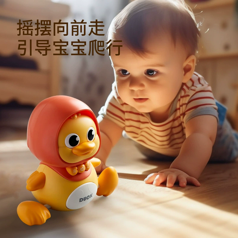 Electric yellow duck for crawling, toy, (Cross-border trading)