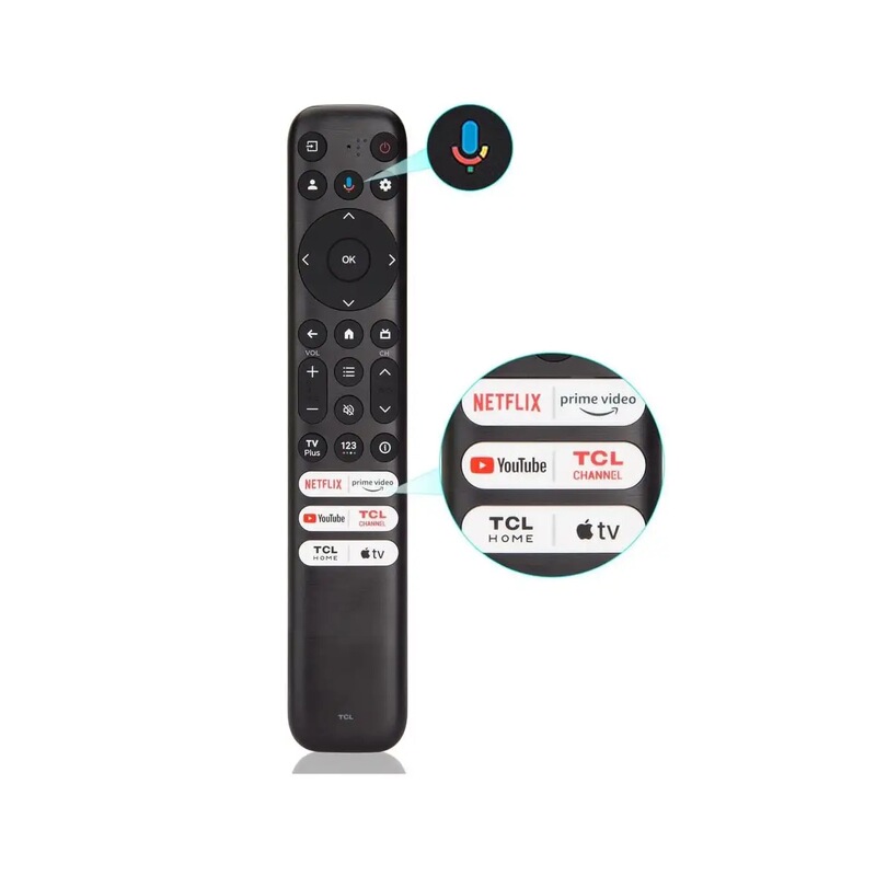 Suitable for Tcl Apple Rc813/833 Fmb1 Foreign Trade Replacement Smart Tv Bluetooth Voice Remote Control