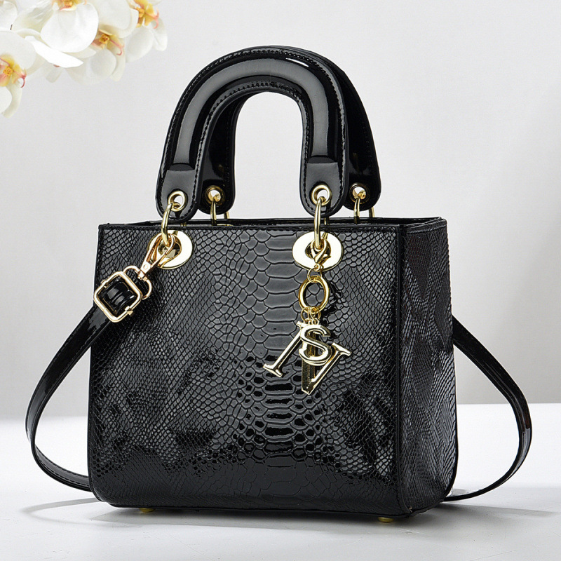Bolsa de mano pequeña fragancia patrón de lagarto textura de peinado de gran capacidad Dai Fei bags de mensajero de un solo hombro