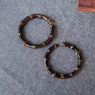 Caulis Caulis Rings Bamboo Bracelet Multi-section Bracelet Men and Women Couple Simple Jewelry Wild Bamboo Root