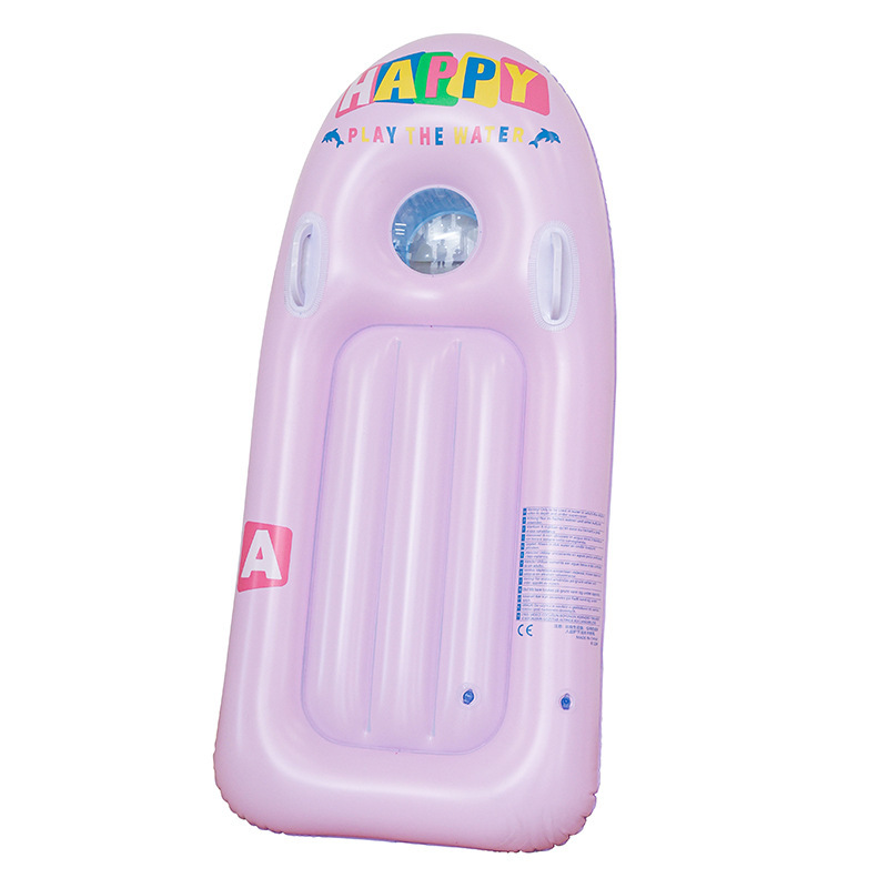 Tablero de surf de estilo nórdico para niños, juego de agua engrosado, fila flotante, baño con mango, tabla flotante, tabla de esquí acuático, equipo flotante