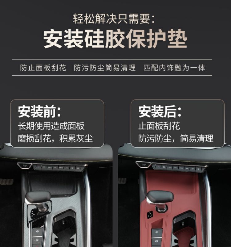 Silicone Protection Pad for Geely Xingrui Center Console