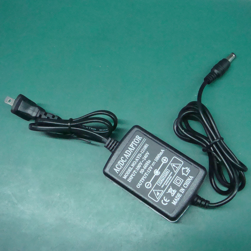 监控电源12V1A家用适配器 电子设备电源电子按摩仪供电双头带出线