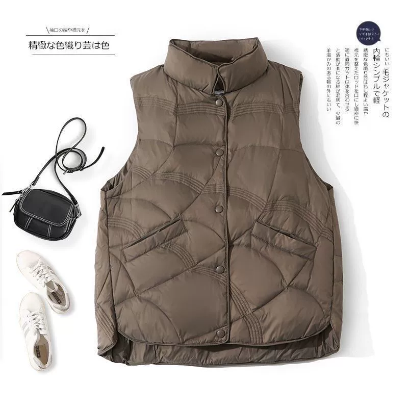 (Cross-border trading), quilted vest with down sleevless, keep warm jacket