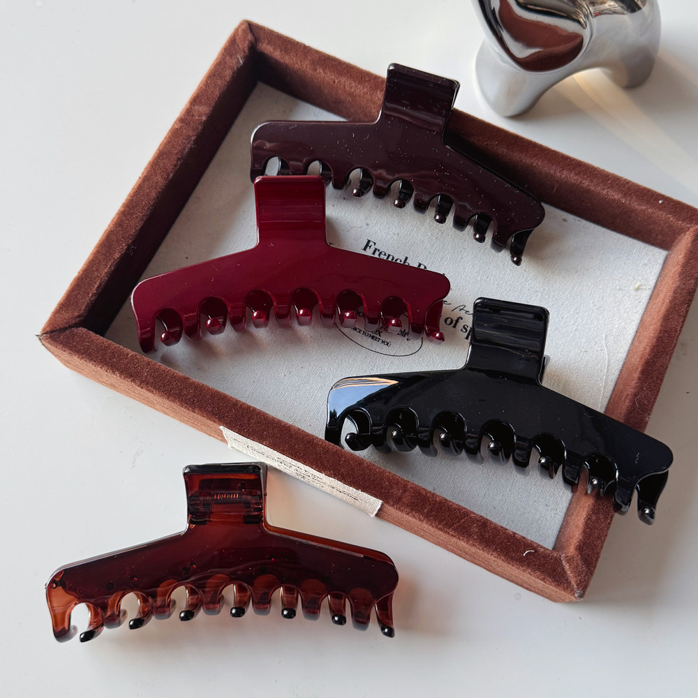 韩芮跨境高级感头发抓夹女大号发夹发量多后脑勺鲨鱼夹子发饰头饰