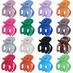 3cm彩色三抓章魚抓夾高馬尾固定髮夾發抓簡約DIY飾品配件廠家直銷