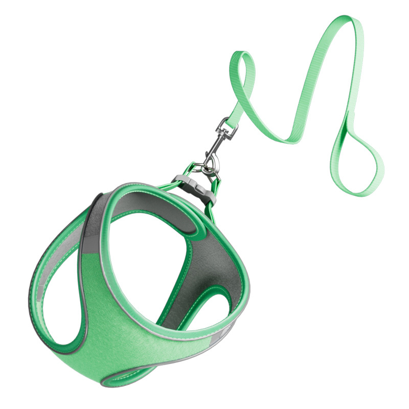 Correa de perro transfronteriza chaleco correa de pecho para mascotas anti-rotura reflexivo perro caminando cuerda gato suministros al por mayor