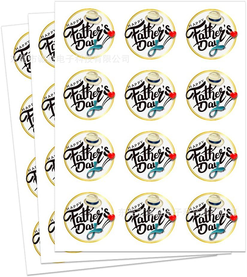 Father's Day Gift Label Patching Envelope Sealing Boxing Card Party…