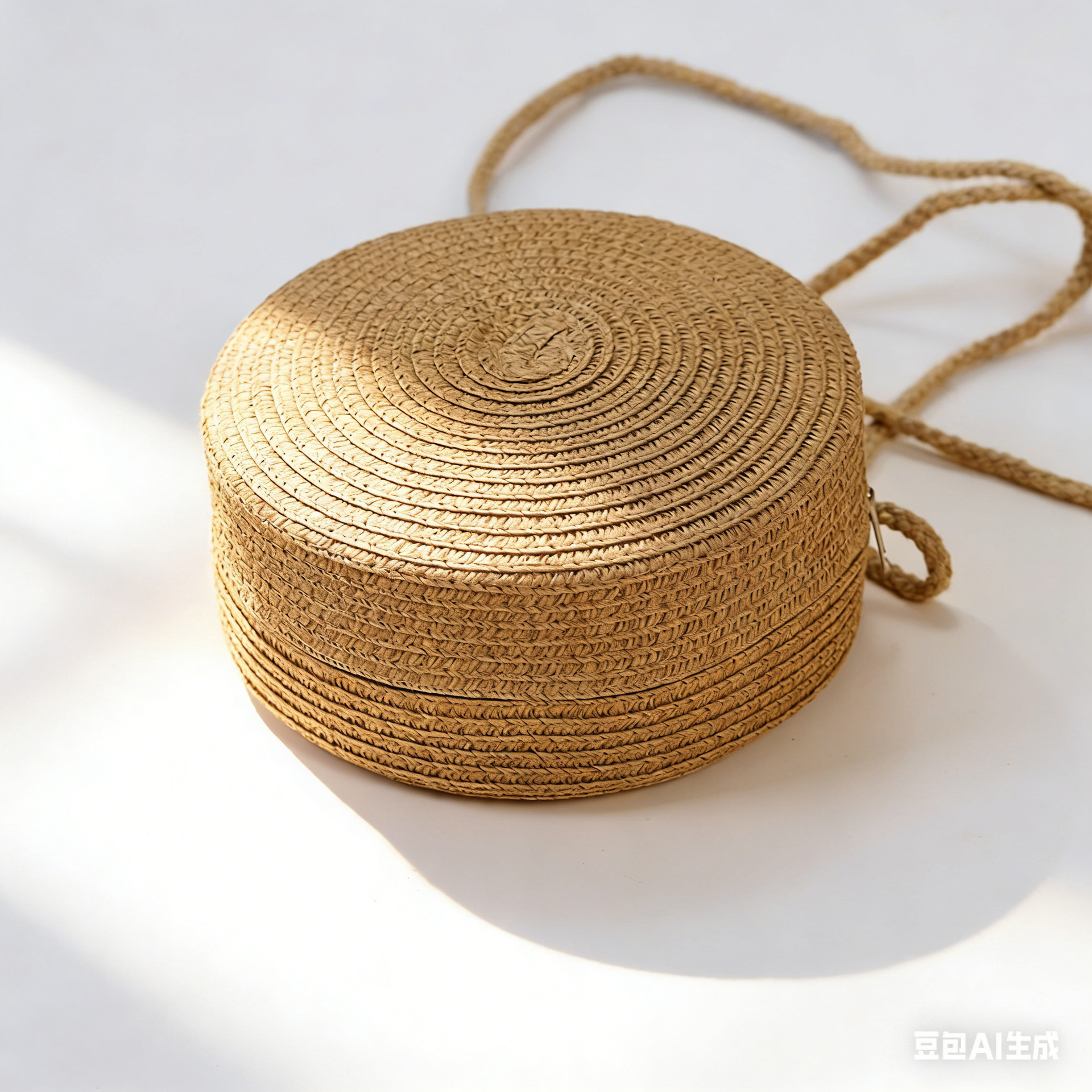 Khaki small round bag (12*6.5cm)