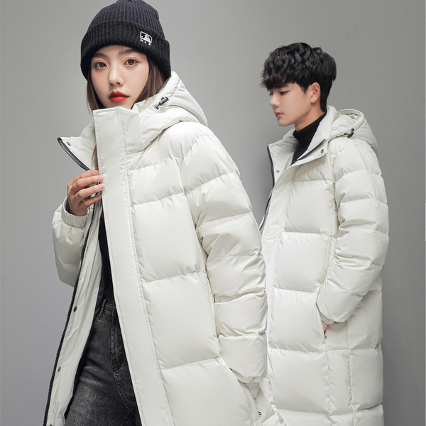 Long keep warm velvet down jacket for boys for men and women