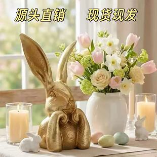 Easter Bunny Figurines�ͻ���ӵ����ɫ�Ҿ��b�֬���ӵ���
