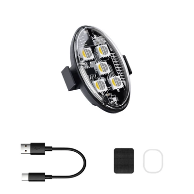 Cross-border wireless remote control flashing LED warning light for cars, motorcycles, drones, RGB tail light, 5-light aircraft light (Other lights) - 1-light-1-remote-control
