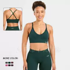 AYBL Bestseller 3-Piece Set Seamless Knit Yoga Backless Sports Bra High Intensity Workout Set for Women