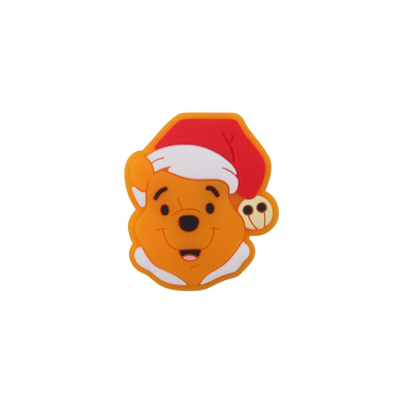 Nuevo bebé de dibujos animados Navidad Santa Claus pequeño mordedor creativo DIY bebé molar pezón cadena Accesorios