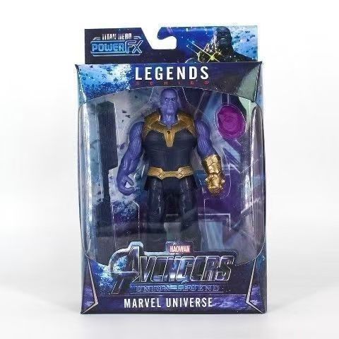 クロスボーダー子供男の子アベンジャーズアイアンスパイダーマンヴェノムブラックパンサーサノスフィギュアライトオーナメントおもちゃ|undefined