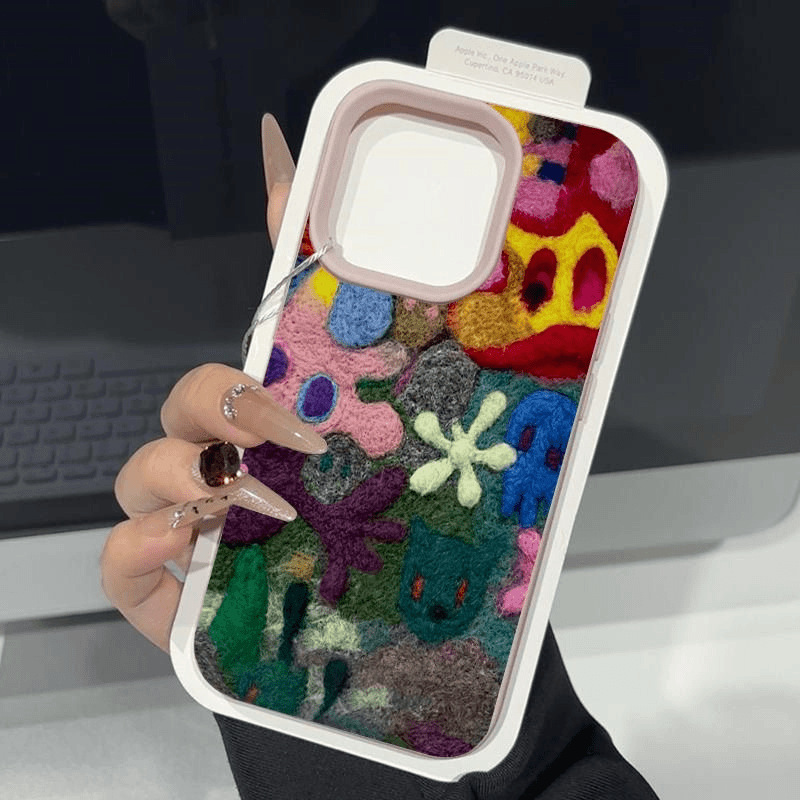 Phone Cases Classification soft glue Material Flower Pattern Soft Glue Flower Spraying Sweet Phone Cases Phone Accessories