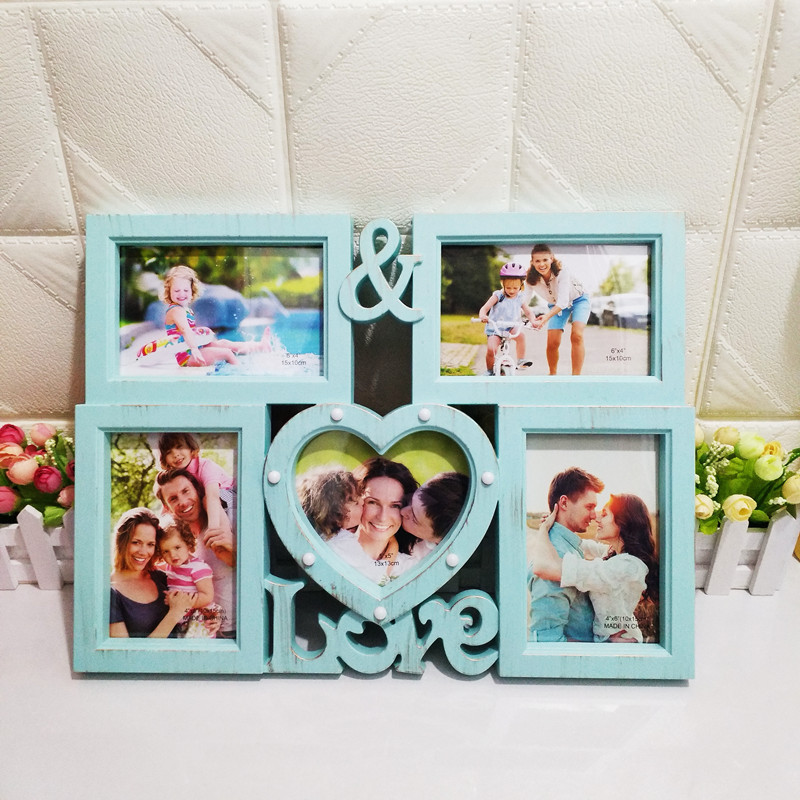 Factory Direct Sales new arrival LED light photo frame creative multi-functional combination integrated photo frame wall-mounted cross-border exclusive