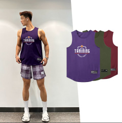 夏のアメリカンバスケットボールスポーツベストシュート服男性メッシュ速乾通気性ノースリーブベストトレーニング上着