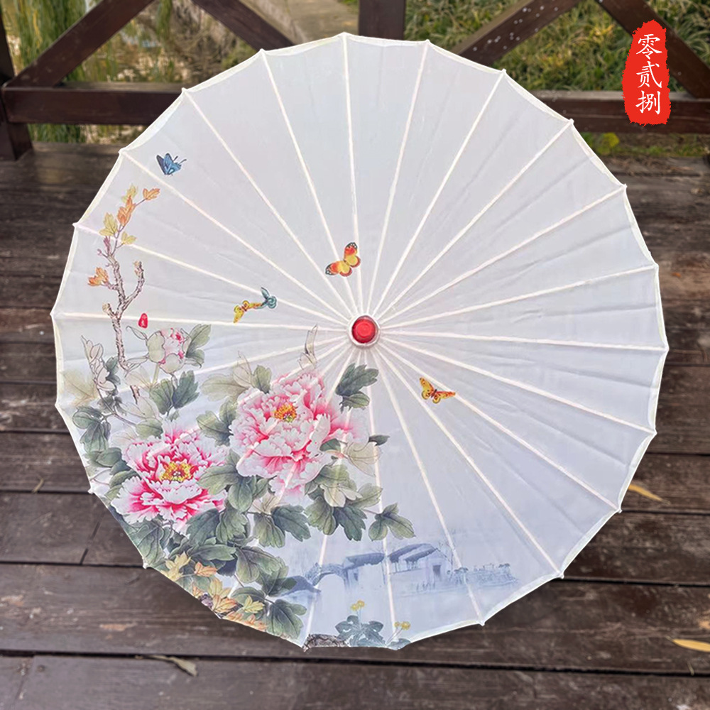 Paraguas de estilo antiguo paraguas de papel de aceite Hanfu lámpara de paraguas decorativa al aire libre de las mujeres paraguas de baile de estilo antiguo paraguas de techo paraguas decorativo clásico estilo chino