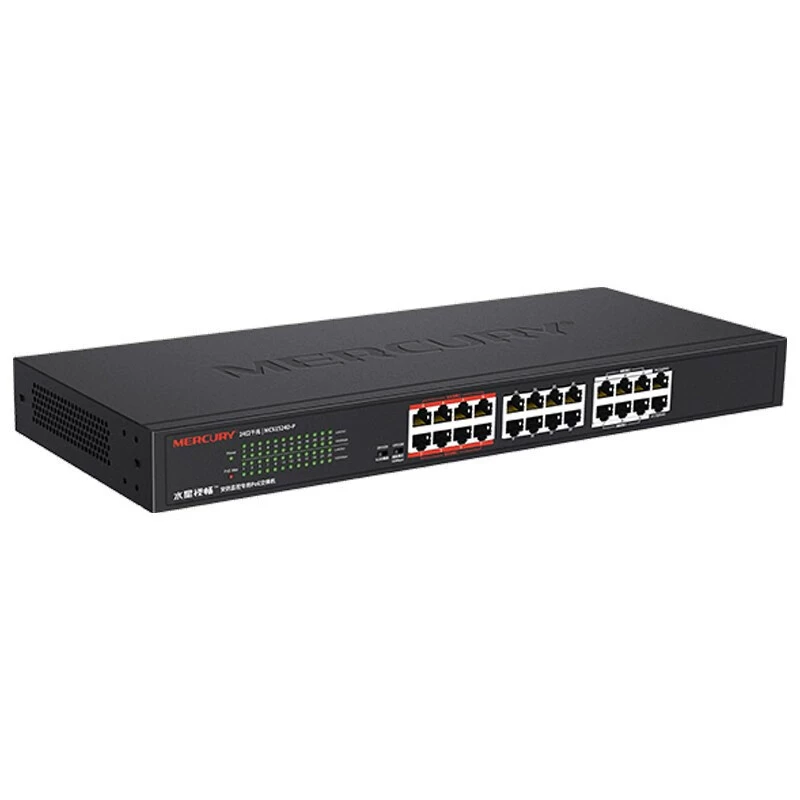 MERCURY Mercury MCS1524D-P 24-портовый гигабитный PoE коммутатор с безопасностью 1-22POE