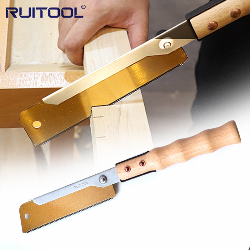 7寸日式夹背锯双面锯可拆细齿手工DIY超细木工燕尾榫锯开榫硬木锯