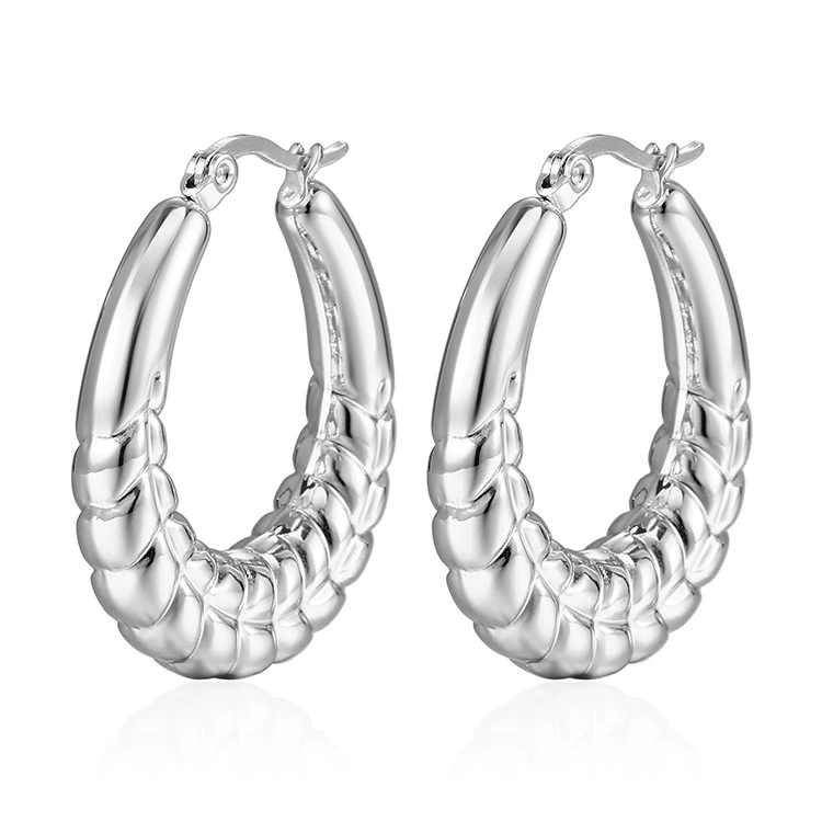 Серьги из нержавеющей стали, европейский стиль, 18 К, оптовая продажа