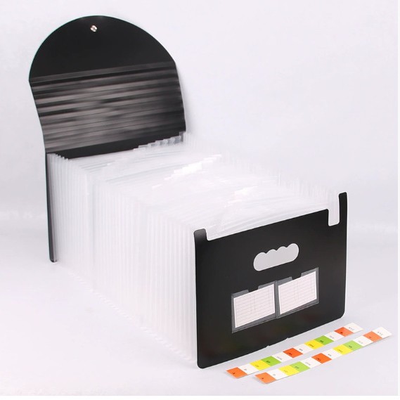 Bolsa de archivo tipo acordeón colorida, muy vendida en el extranjero, para estudiantes y uso de oficina, de gran capacidad para almacenamiento y clasificación de documentos. image 19