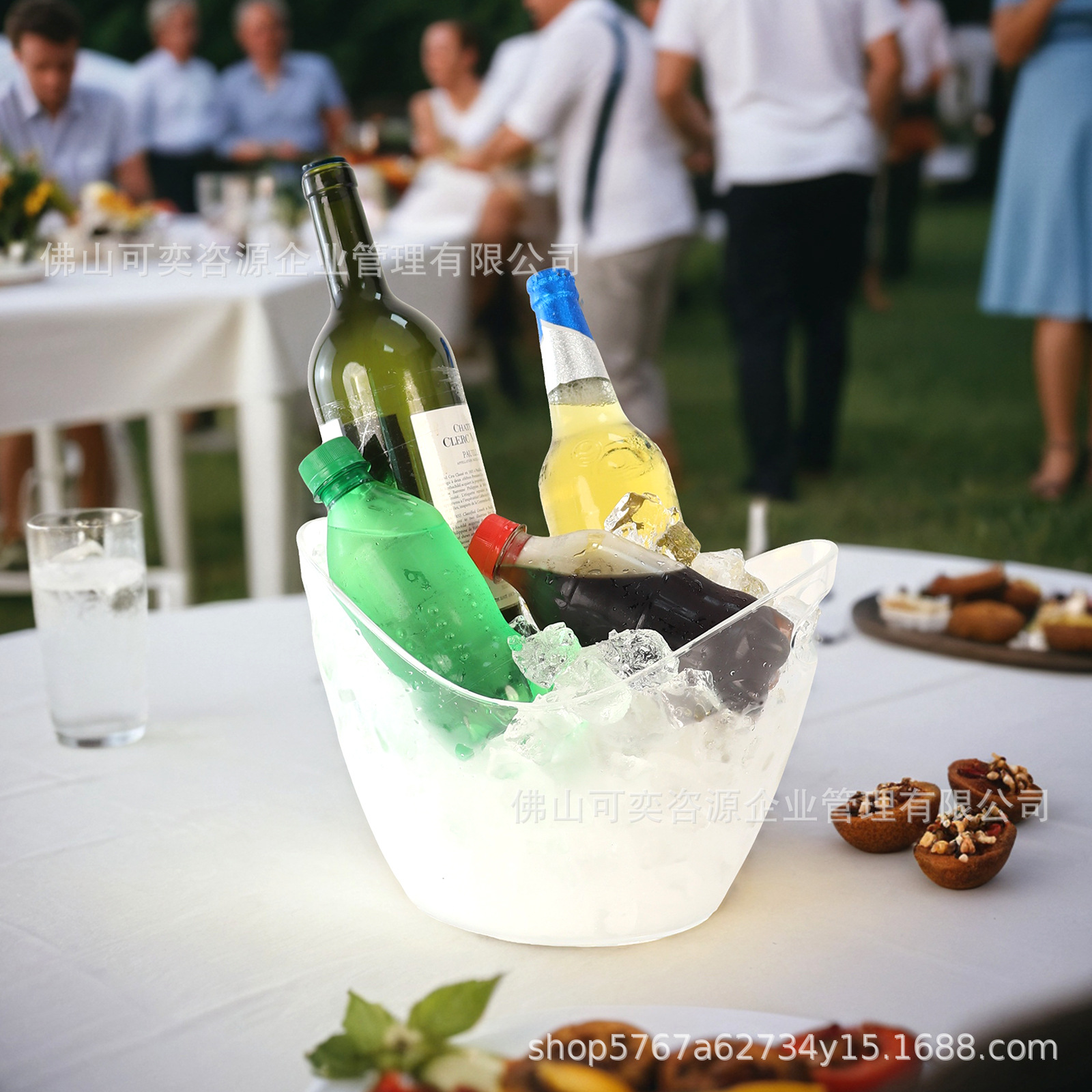 Transparent ice bucket polypropylene