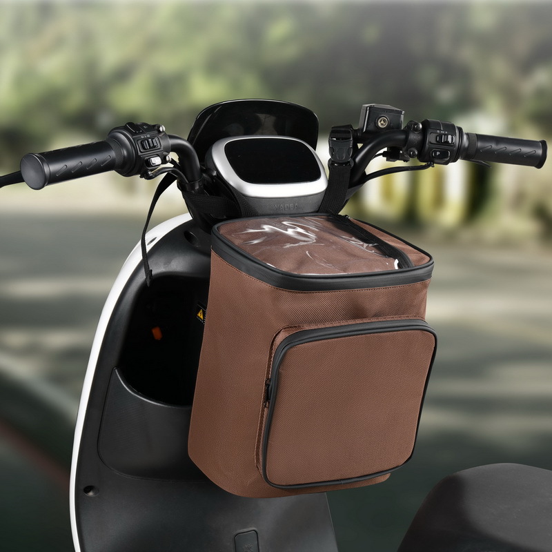 대형 배터리 자동차 전면 수납 가방 옥스포드 천 - 커피 색상