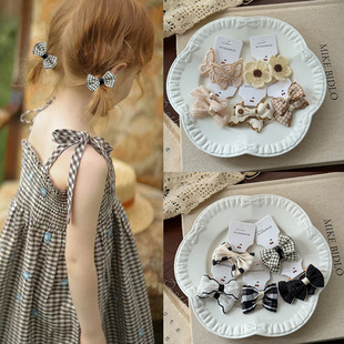 Children's rubber band bow does not hurt hair baby headdress hair rope suit foreign trade cross-border Amazon factory wholesale