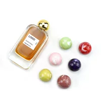 Производитель оптом 30 ml50ml100 ml может быть упакован прозрачный стеклянный флакон духов с разноцветной крышкой духи пустая бутылка