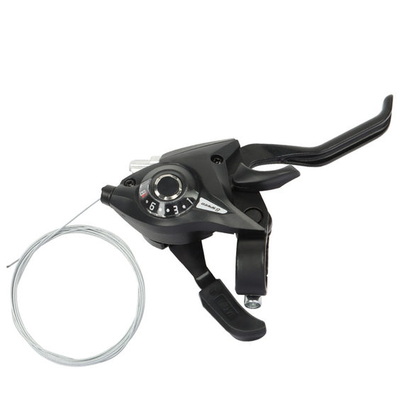 7/8 speed mountain bike conjoined variable speed finger dial 21 speed 24 speed brake lever aluminum alloy finger dial integrated brake lever