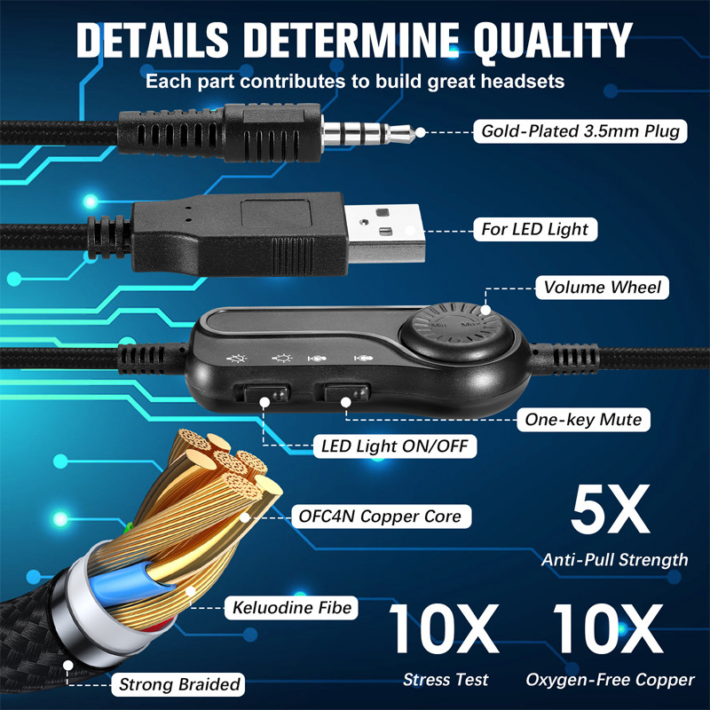 新商品SoulBytes s 100ヘッドセットのゲームのヘッドセットのコンピュータの電気競争のヘッドセットの取っ手ps 5ps 4は通用します。|undefined